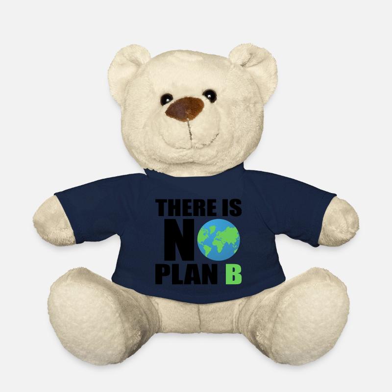 there is no plan b - planet erde umweltfreundlich - Nounours - bleu marine