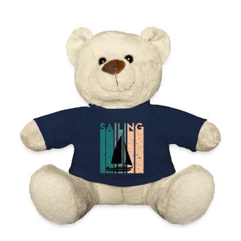 Retro Segler Segelsport Regatta Geschenk Segelboot - Teddy - French Navy - Vorne