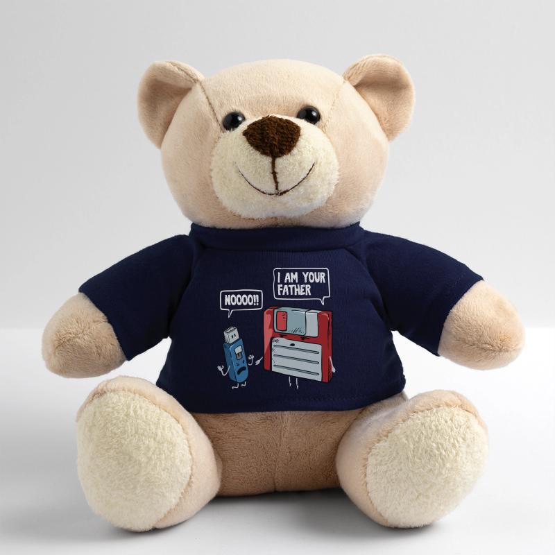 Floppy & USB Stick Gift for Computer Nerds Teddy Bear