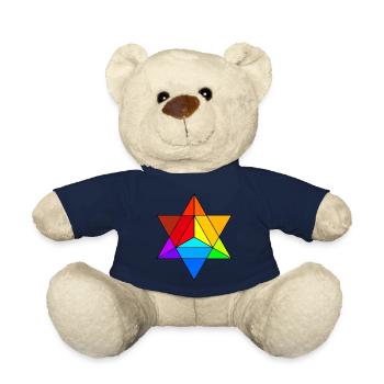 Merkaba Heilige Geometrie Architektur Das Universum - Teddy - French Navy - Vorne