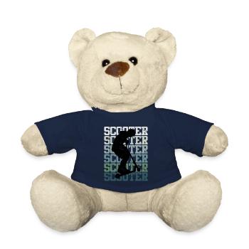 Scooter Roller Skater Schriftzug Skate Silhouette - Teddy - French Navy - Vorne