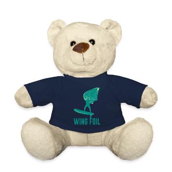Wing Foil Wing Surf Geschenk Wassersport Foiler - Teddy - French Navy - Vorne