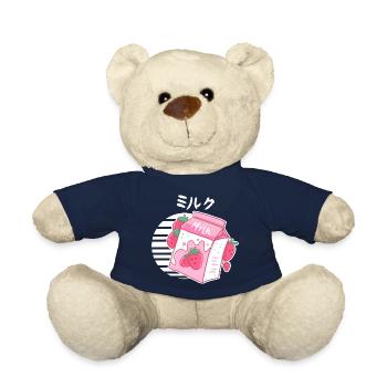 Ästhetische rosa Pastell koreanische - Teddy - French Navy - Vorne