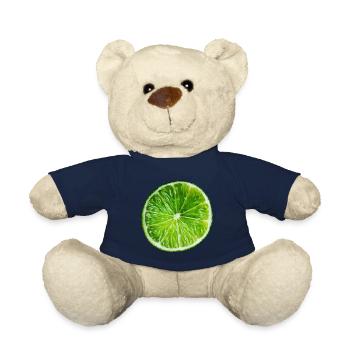 Lime - Teddy Bear - french navy - Front