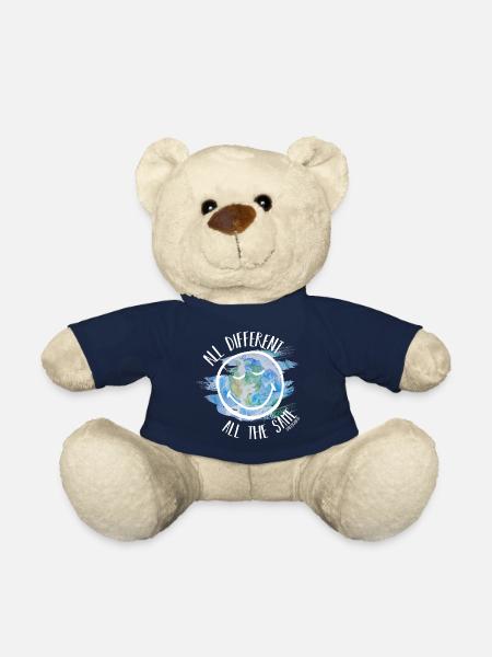 All Different All the Same Smileyworld white - Teddy Bear - french navy