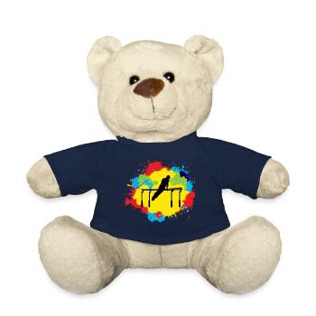 Artistic Gymnastics Parallel Bars Watercolor - Teddy Bear - french navy - Front
