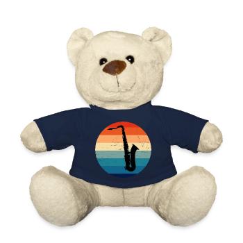 Men's Saxophone Saxophone Saxophone - Teddy Bear - french navy - Front