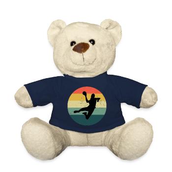 Handballspielen Handballspieler Handball Damen - Teddy - French Navy - Vorne