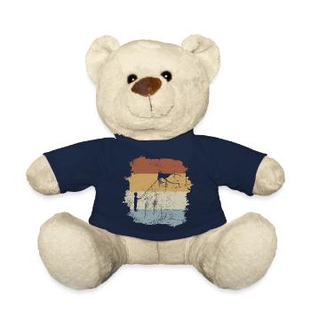Lenkdrachen Fliegen Flugdrachen Lenkmatte - Teddy - French Navy - Vorne
