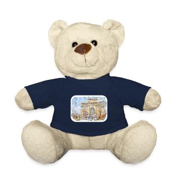 Mumbai Indien Aquarell Skizze gezeichnetes Gemälde - Teddy - French Navy - Vorne