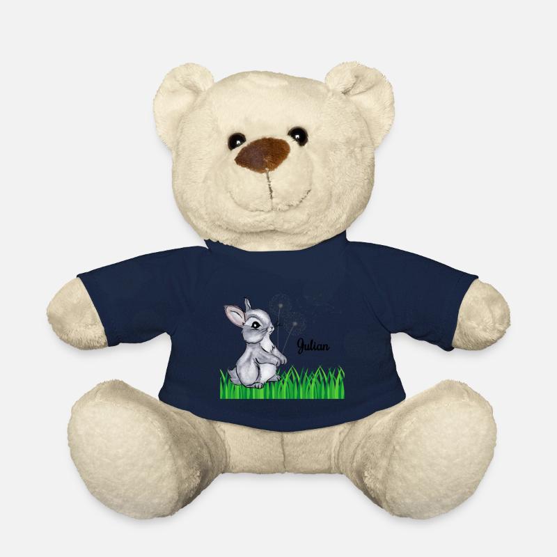 Nom de lapin Cadeau Julian - Nounours - bleu marine