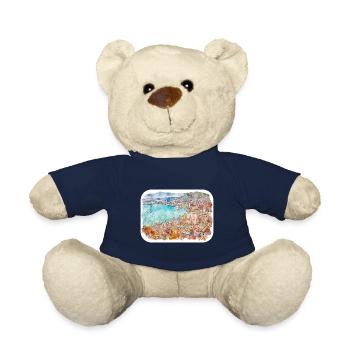 Kroatien Aquarellskizze Handgezeichnete Illustration - Teddy - French Navy - Vorne
