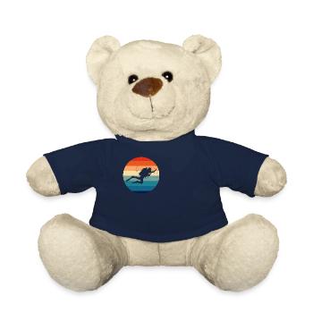Diver Diving Free Dive Men's Diving Scuba Diving - Teddy Bear - french navy - Front
