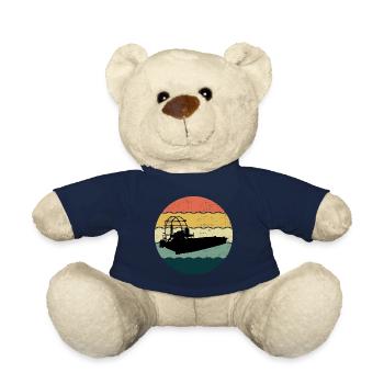 Airboat Fanboat Airboating Planeboat Bateau de marais - Nounours - bleu marine - Devant