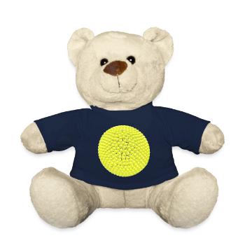 Gelbe Bälle als Kugel - Teddy - French Navy - Vorne