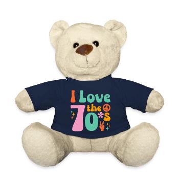 Ich Liebe die 70er Hippie - Teddy - French Navy - Vorne