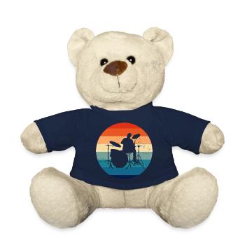 Drum Kit Damen Drummer Schlagzeugspieler - Teddy - French Navy - Vorne
