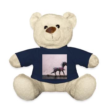 Bébé Cheval Rose Gris Saut - Nounours - bleu marine - Devant