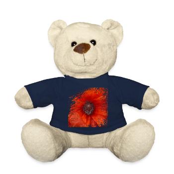 Mohnblüten bringen Farbe in die Landschaft - Teddy - French Navy - Vorne