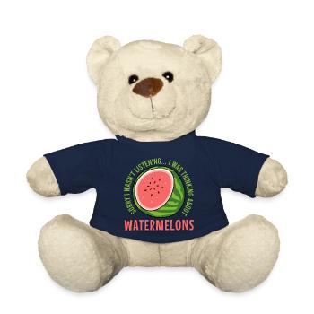 Thinking About Watermelon Tropic Fruits - Teddy Bear - french navy - Front