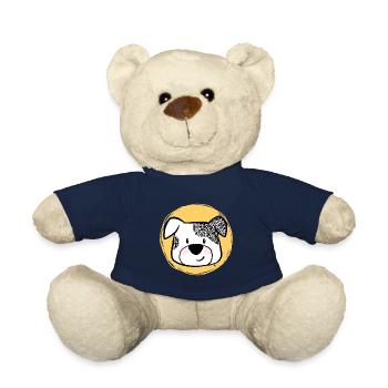 Cute Dog - Portrait - Teddy Bear - french navy - Front