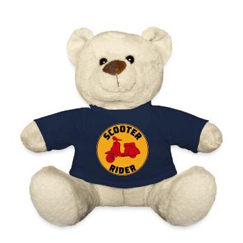 Roller Fahrer Scootering Motorrad Moped Bike - Teddy - French Navy - Vorne