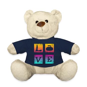 Dear Curling - Teddy Bear - french navy - Front
