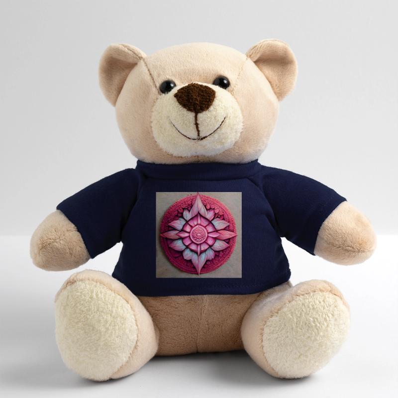 Pink Mandala Pattern Teddy Bear