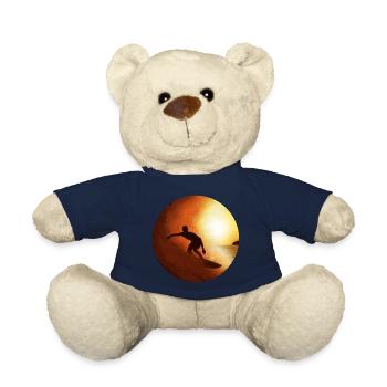 Surf sur les vagues - Nounours - bleu marine - Devant