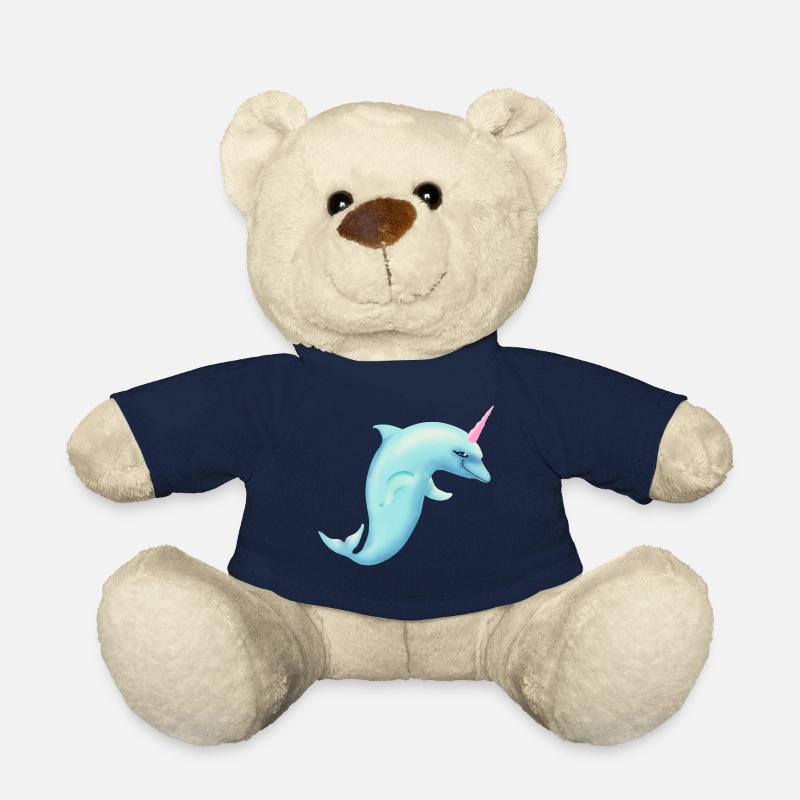 Unicorn Dolphin - Teddy Bear - french navy