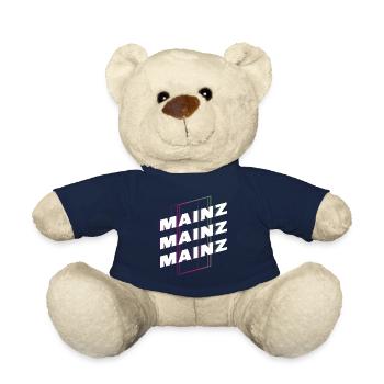 Mayence Allemagne City Font Skyline Accueil - Nounours - bleu marine - Devant