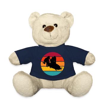 Bobsleigh Sports Men's Bobsleigh Bob Track Two-man Bobsleigh - Teddy Bear - french navy - Front