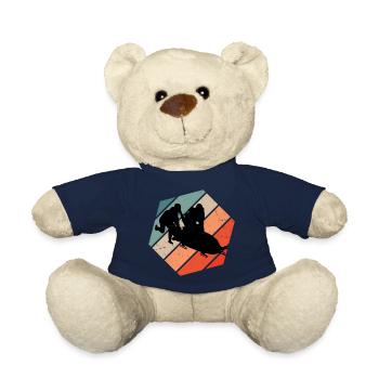 Bobsport Bob Damen Zweierbob Herren Bob fahren - Teddy - French Navy - Vorne