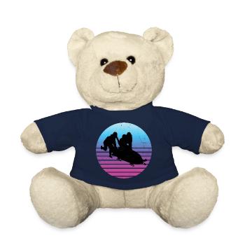 Bobbahn Damen Herren Bob Zweierbob Bob fahren - Teddy - French Navy - Vorne