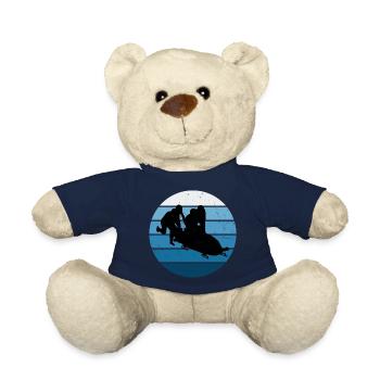 Bobbahn Bob Bob fahren Bobsport Zweierbob - Teddy - French Navy - Vorne