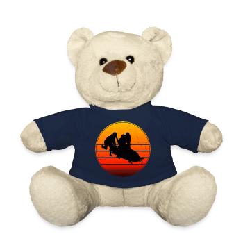 Herren Bobsport Bob Zweierbob Bob fahren Damen - Teddy - French Navy - Vorne