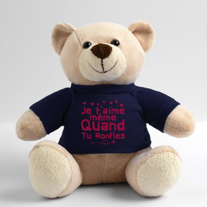 je t'aime même quand tu ronfles Nounours