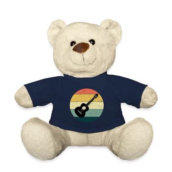 Guitariste acoustique Musicien Musicien Guitariste - Nounours - bleu marine - Devant