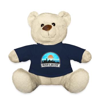 Adelaide Australien Skyline Vintage Sunset Travel S - Teddy - French Navy - Vorne