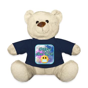 Happy New Year, colorful theme. - Teddy Bear - french navy - Front