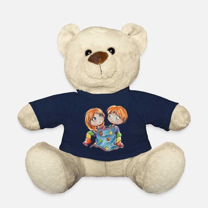Zodiaque: Gémeaux - Nounours - bleu marine
