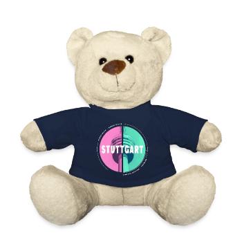 Stuttgart Deutschland Stadt Skyline Heimat Liebe - Teddy - French Navy - Vorne