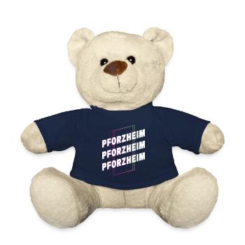Pforzheim Allemagne Ville Police Skyline Accueil - Nounours - bleu marine - Devant