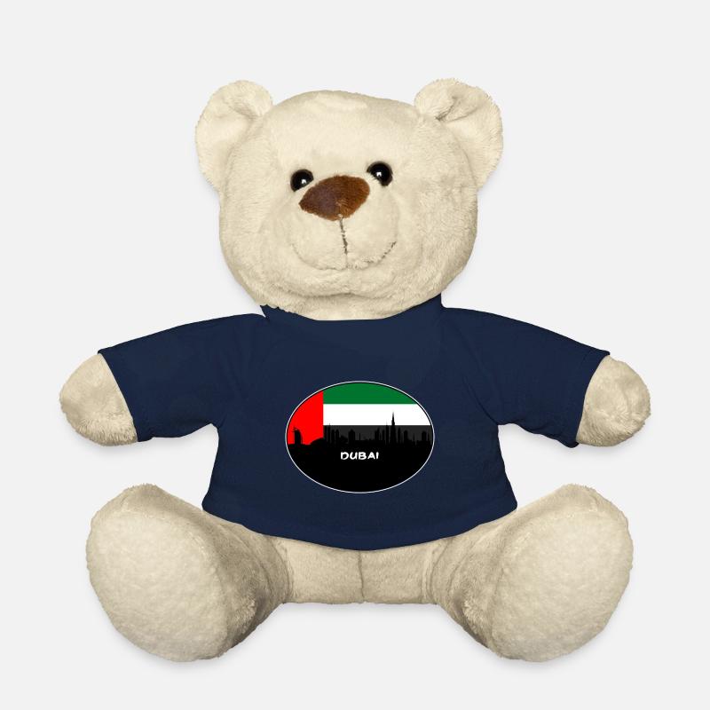 Dubai Émirats Arabes Unis Drapeau Skyline Voyage Silhouette - Nounours - bleu marine
