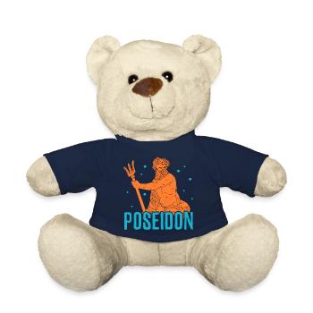 Poséidon Design pour un fan de mythologie grecque - Nounours - bleu marine - Devant