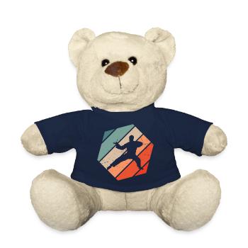 Martial Arts Wushu Kung Fu Women Men Kungfu - Teddy Bear - french navy - Front