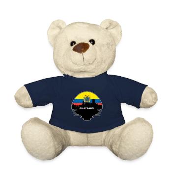 Guayaquil Equador Flag Skyline Silhouette Voyage - Nounours - bleu marine - Devant