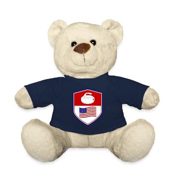 American Flag Curling Team Winter Ice Sport USA - Teddy - French Navy - Vorne