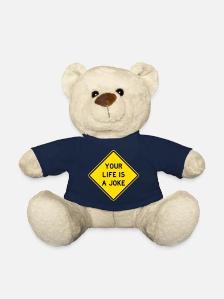 Votre vie est un panneau routier blague - Nounours - bleu marine