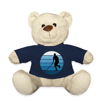 Floorball féminin Hockey masculin Floorball Innebandy - Nounours - bleu marine - Devant
